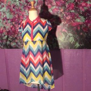 A silky striped dress with kneaded pattern😍🧜‍♀️